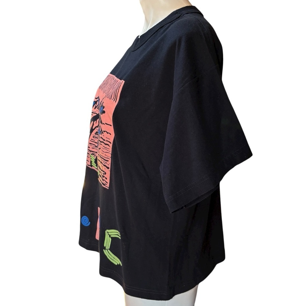 Vintage Carlton Fashions Tropic Graphic Tee Shirt  USA 80s 90s Surf Large - Picture 2 of 10